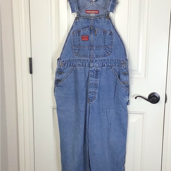 Vintage Y2K Unionbay Denim Carpenter Overalls Size Medium. - Picture 4 of 11